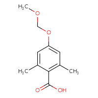 Chemical structure of 4-(methoxymethoxy)-2,6-dimethylbenzoic acid - CSSB02517906796