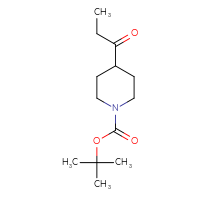 Chemical structure of tert-butyl 4-propanoylpiperidine-1-carboxylate - CSSB00010167608