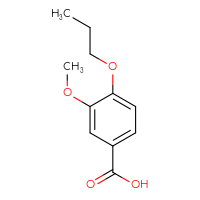 Chemical structure of 3-methoxy-4-propoxybenzoic acid - CSSB00000182800