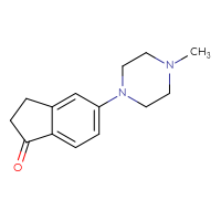 Chemical structure of 5-(4-methylpiperazin-1-yl)-2,3-dihydro-1H-inden-1-one - CSSB00020633716