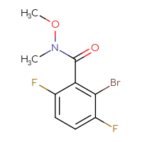 Chemical structure of 2-bromo-3,6-difluoro-N-methoxy-N-methylbenzamide - CSSB04895082769