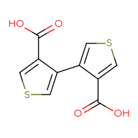 Chemical structure of [3,3'-bithiophene]-4,4'-dicarboxylic acid - CSSB00010003158