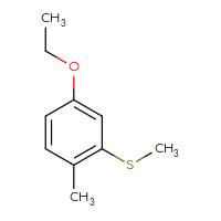 Chemical structure of 4-ethoxy-1-methyl-2-(methylsulfanyl)benzene - CSSB20817153848