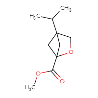 Chemical structure of methyl 4-(propan-2-yl)-2-oxabicyclo[2.1.1]hexane-1-carboxylate - CSSB05819175040