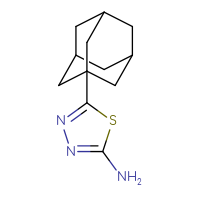 Chemical structure of 5-(adamantan-1-yl)-1,3,4-thiadiazol-2-amine - CSSB00000260911
