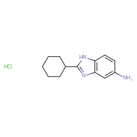 Chemical structure of 2-cyclohexyl-1H-1,3-benzodiazol-5-amine hydrochloride - CSSB06633784512
