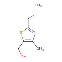 Chemical structure of [2-(methoxymethyl)-4-methyl-1,3-thiazol-5-yl]methanol - CSSB00010984353