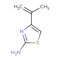 Chemical structure of 4-(prop-1-en-2-yl)-1,3-thiazol-2-amine - CSSB00000125621
