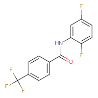 Chemical structure of N-(2,5-difluorophenyl)-4-(trifluoromethyl)benzamide - CSSB00046207125