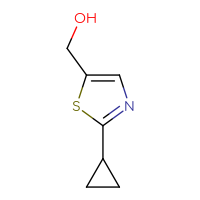Chemical structure of (2-cyclopropyl-1,3-thiazol-5-yl)methanol - CSSB00012004438