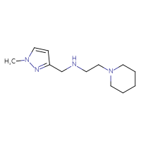 Chemical structure of [(1-methyl-1H-pyrazol-3-yl)methyl][2-(piperidin-1-yl)ethyl]amine - CSSB00005709420