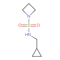 Chemical structure of N-(cyclopropylmethyl)azetidine-1-sulfonamide - CSMB00016330009