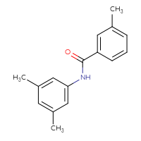 Chemical structure of N-(3,5-dimethylphenyl)-3-methylbenzamide - CSSB00103762635