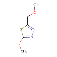 Chemical structure of 2-methoxy-5-(methoxymethyl)-1,3,4-thiadiazole - CSSB00000145514