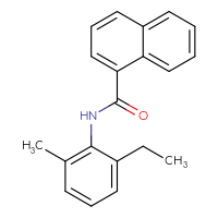 Chemical structure of N-(2-ethyl-6-methylphenyl)naphthalene-1-carboxamide - CSSB00046148544
