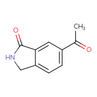 Chemical structure of 6-acetyl-2,3-dihydro-1H-isoindol-1-one - CSSB00009866658