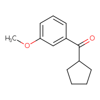 Chemical structure of cyclopentyl(3-methoxyphenyl)methanone - CSSB00011350524