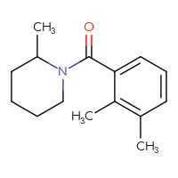 Chemical structure of 1-(2,3-dimethylbenzoyl)-2-methylpiperidine - CSSB00103373274