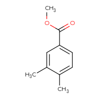 Chemical structure of methyl 3,4-dimethylbenzoate - CSSB00000149473
