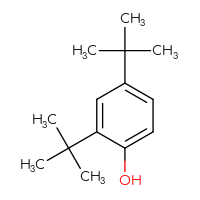 Chemical structure of 2,4-di-tert-butylphenol - CSSB00000211592