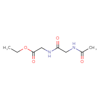 Chemical structure of ethyl 2-(2-acetamidoacetamido)acetate - CSSB00011354152