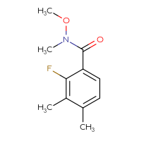 Chemical structure of 2-fluoro-N-methoxy-N,3,4-trimethylbenzamide - CSSB15025118381