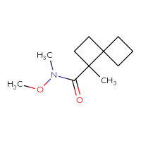 Chemical structure of N-methoxy-N,1-dimethylspiro[3.3]heptane-1-carboxamide - CSSB06259072962