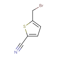 Chemical structure of 5-(bromomethyl)thiophene-2-carbonitrile - CSSB00010188212