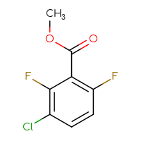 Chemical structure of methyl 3-chloro-2,6-difluorobenzoate - CSSB00012350772