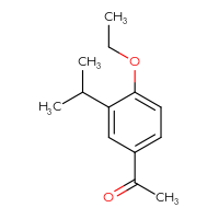 Chemical structure of 1-[4-ethoxy-3-(propan-2-yl)phenyl]ethan-1-one - CSSB00010322867