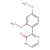 Chemical structure of 3-(2,4-dimethoxyphenyl)-1,2-dihydropyrazin-2-one - CSSB00001920505