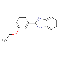 Chemical structure of 2-(3-ethoxyphenyl)-1H-1,3-benzodiazole - CSSB00103751426