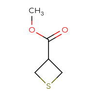 Chemical structure of methyl thietane-3-carboxylate - CSSB00024870127