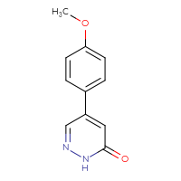 Chemical structure of 5-(4-methoxyphenyl)-2,3-dihydropyridazin-3-one - CSSB00013996645