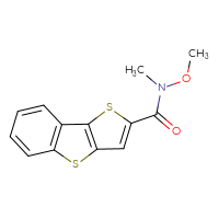 Chemical structure of N-methoxy-N-methyl-3,7-dithiatricyclo[6.4.0.0²,⁶]dodeca-1(8),2(6),4,9,11-pentaene-4-carboxamide - CSSB00028080570