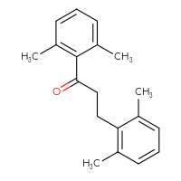Chemical structure of 1,3-bis(2,6-dimethylphenyl)propan-1-one - CSSB00020571508