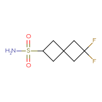 Chemical structure of 6,6-difluorospiro[3.3]heptane-2-sulfonamide - CSSB02270739570