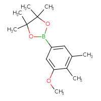 Chemical structure of 2-(3-methoxy-4,5-dimethylphenyl)-4,4,5,5-tetramethyl-1,3,2-dioxaborolane - CSSB00010175586