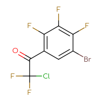 Chemical structure of 1-(5-bromo-2,3,4-trifluorophenyl)-2-chloro-2,2-difluoroethan-1-one - CSSB20817146344