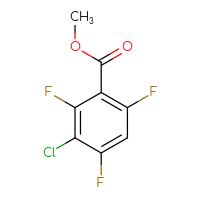 Chemical structure of methyl 3-chloro-2,4,6-trifluorobenzoate - CSSB00015530894