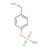 Chemical structure of 4-ethylphenyl methanesulfonate - CSSB00015350934
