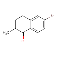Chemical structure of 6-bromo-2-methyl-1,2,3,4-tetrahydronaphthalen-1-one - CSSB00020705077