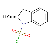 Chemical structure of (2R)-2-methyl-2,3-dihydro-1H-indole-1-sulfonyl chloride - CSSB15005366823
