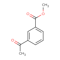 Chemical structure of methyl 3-acetylbenzoate - CSSB00000092496