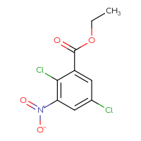 Chemical structure of ethyl 2,5-dichloro-3-nitrobenzoate - CSSB00011298377