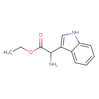 Chemical structure of ethyl 2-amino-2-(1H-indol-3-yl)acetate - CSSB00010371198