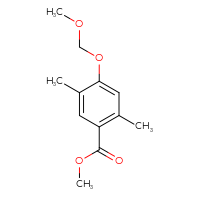Chemical structure of methyl 4-(methoxymethoxy)-2,5-dimethylbenzoate - CSSB20471701220
