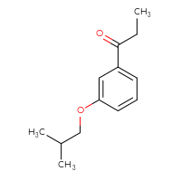 Chemical structure of 1-[3-(2-methylpropoxy)phenyl]propan-1-one - CSSB00014367510