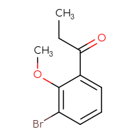 Chemical structure of 1-(3-bromo-2-methoxyphenyl)propan-1-one - CSSB00010146839