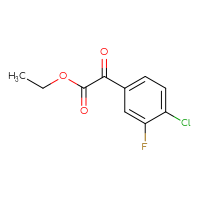 Chemical structure of ethyl 2-(4-chloro-3-fluorophenyl)-2-oxoacetate - CSSB00010163991